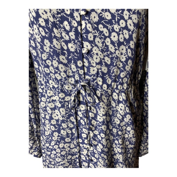 Rails Floral Jade Front Button Ruffle Dress Size Small - Picture 4 of 8